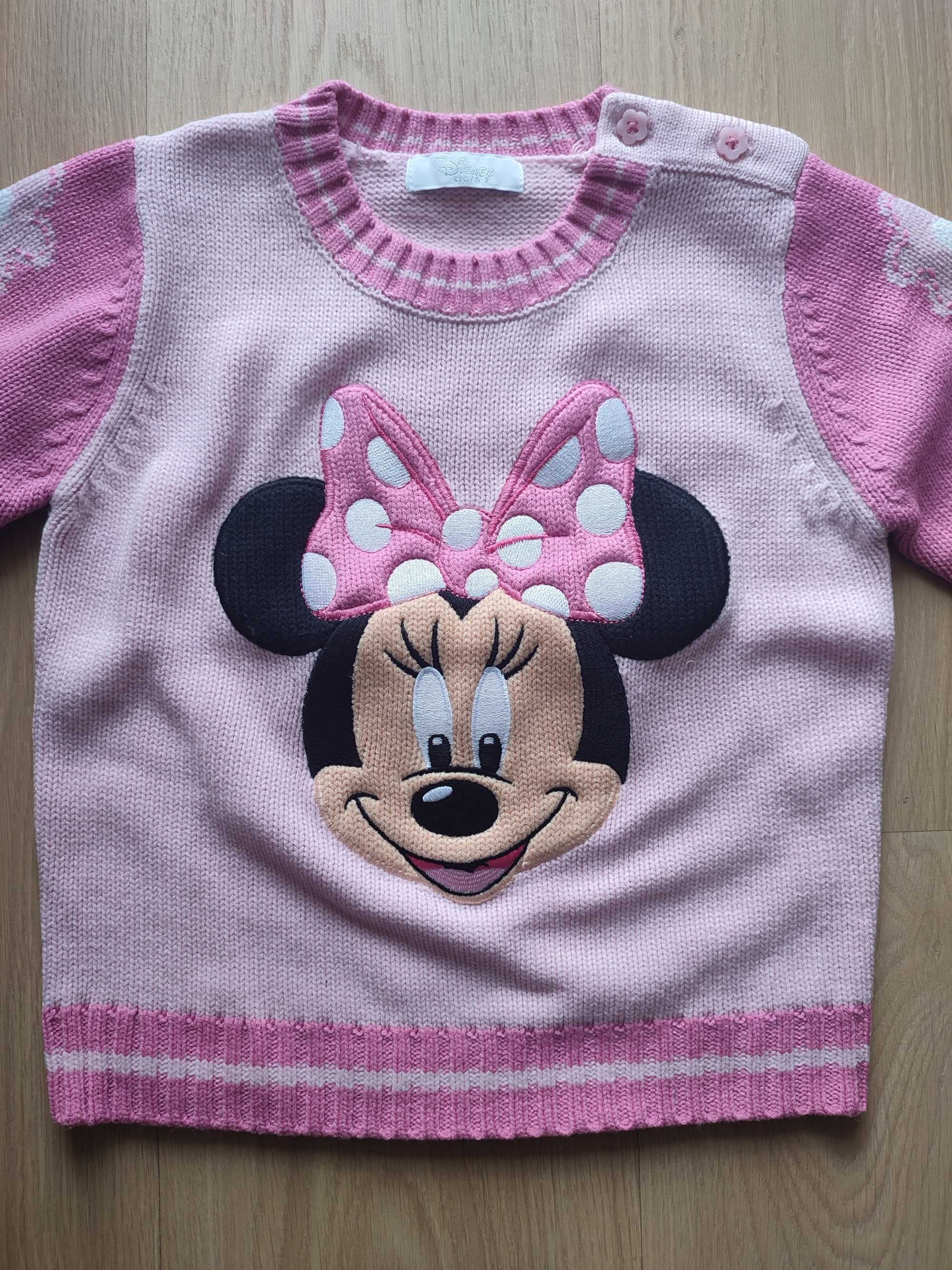 Sweter Disney Store Myszka Minnie roz. 104