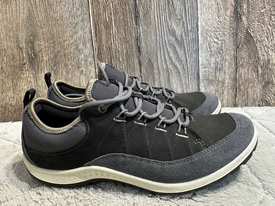 Buty damskie czarne szare trekkingowe Ecco Aspina 40