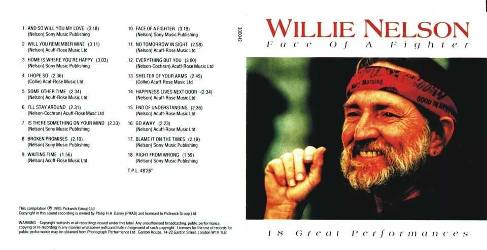 Willie Nelson - FACE OF A FIGHTER - CD 1995
