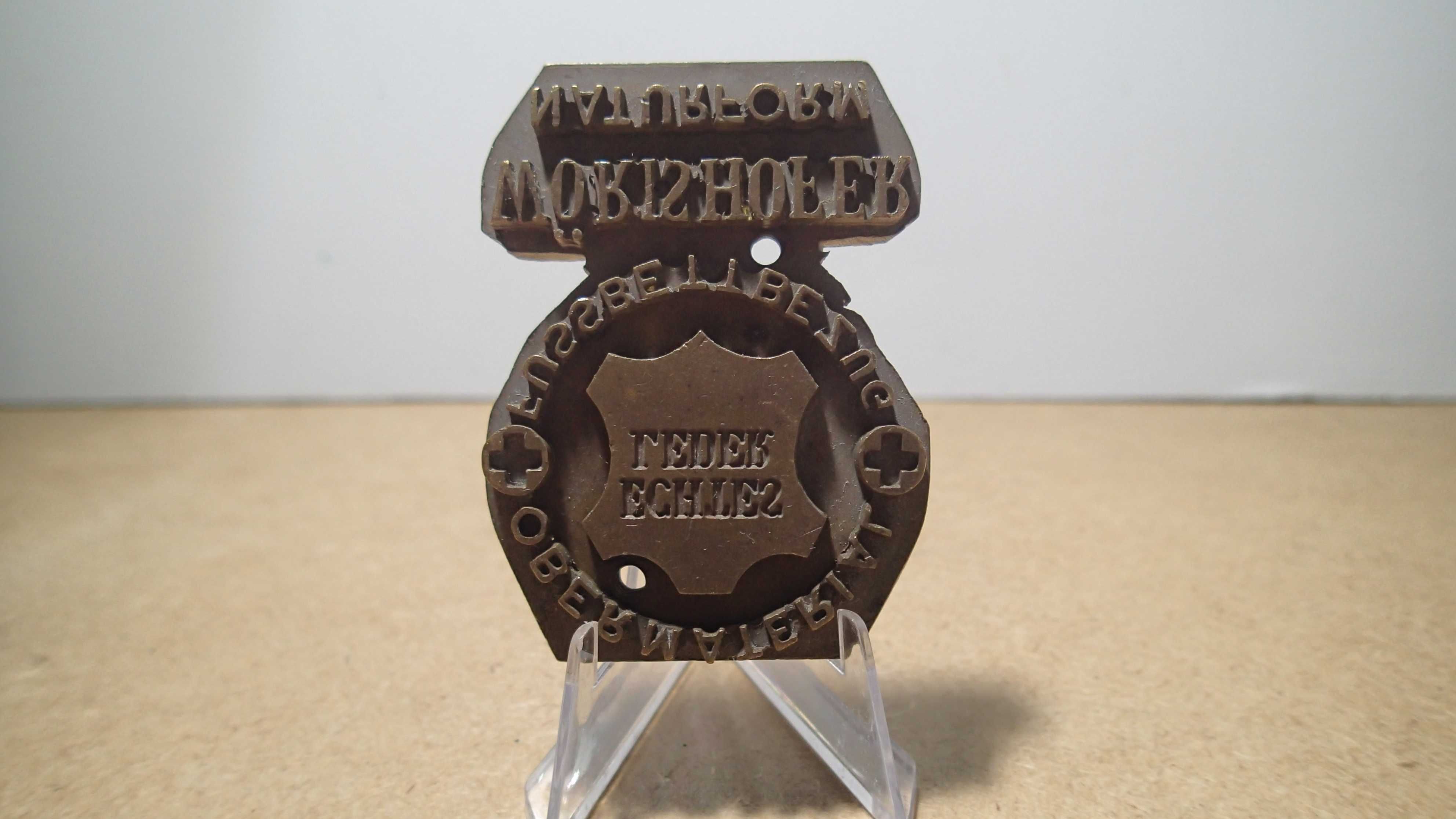 Cunhe de Gravação em Bronze " ECHIES LEDER"