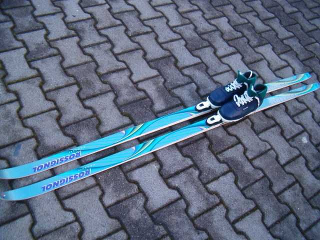 Super komplet narty biegowe Rossignol 190+ buty 38