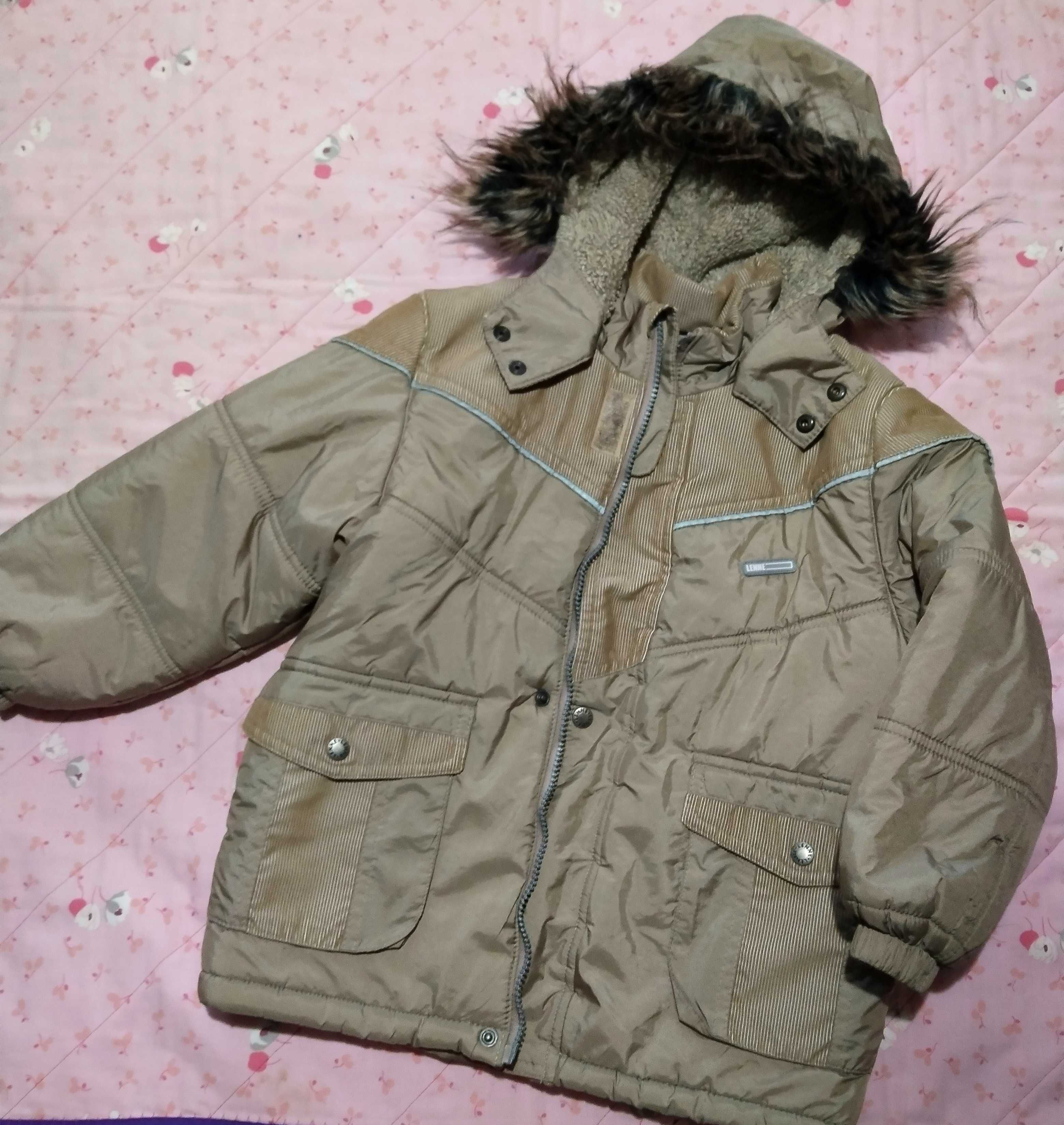 Зимняя и демисезонная курточки на мальчика. Размер- 116 см. Брендовые
