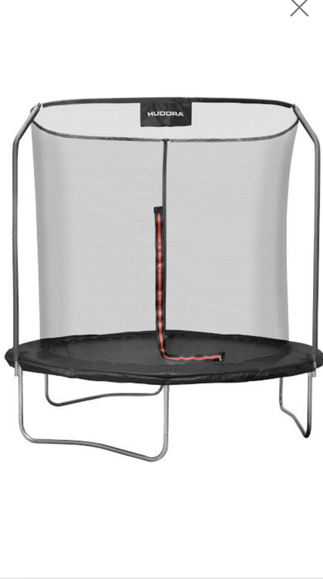 Trampolina HUDORA FIRST 250V-czarna  250 cm.