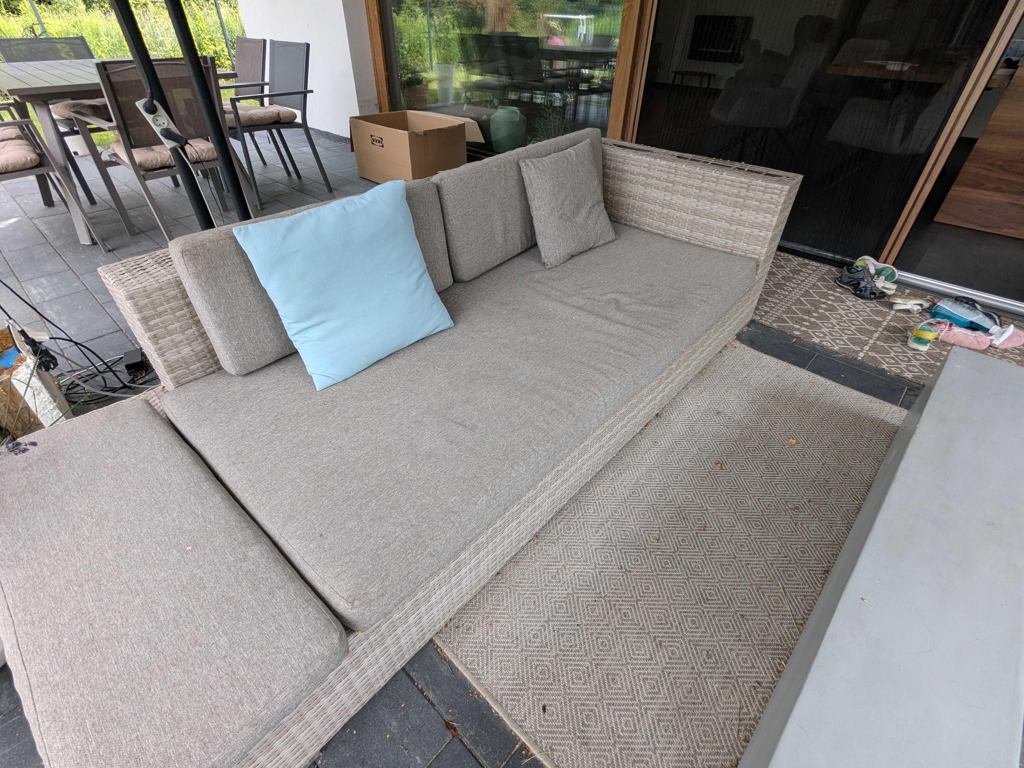 Sofa ogrodowa (2 sztuki ) ratanowe