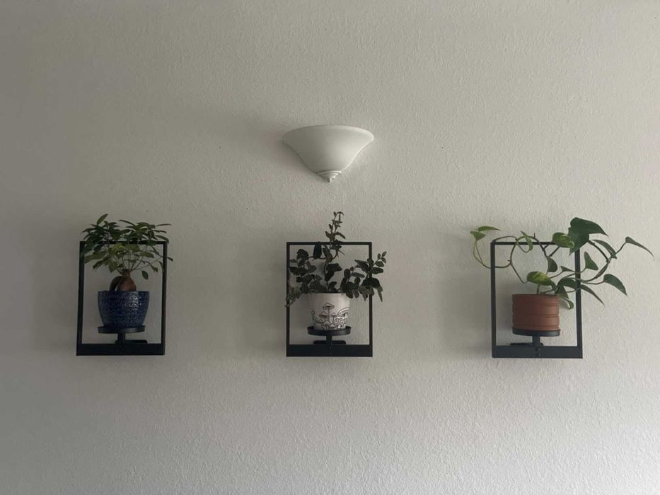 Kwietniki 3 sztuki na kwiaty stojaki ścienne na ścianę oryginalne loft