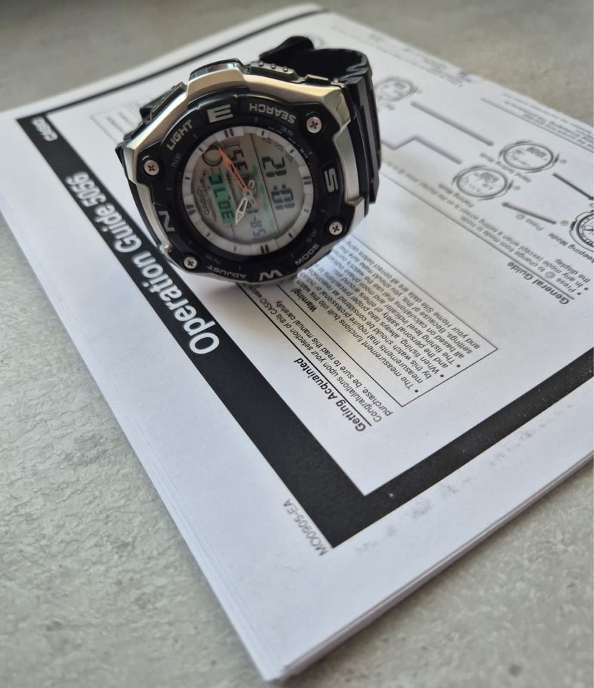 Zegarek Casio AQW-101 Wędkarski