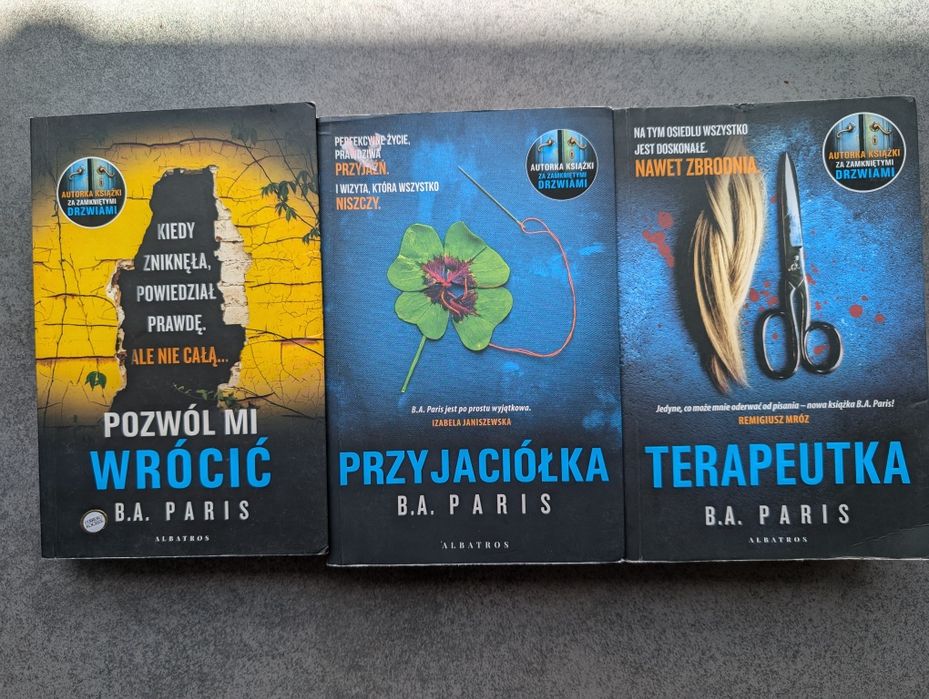 B.A. PARIS Książki 3x