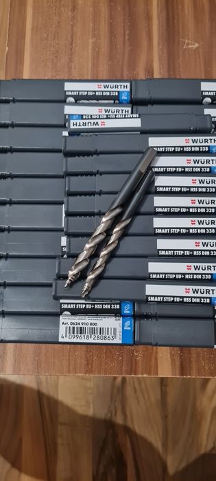 Wiertła WHURTH 100szt × 8mm 9 sztx10 mm