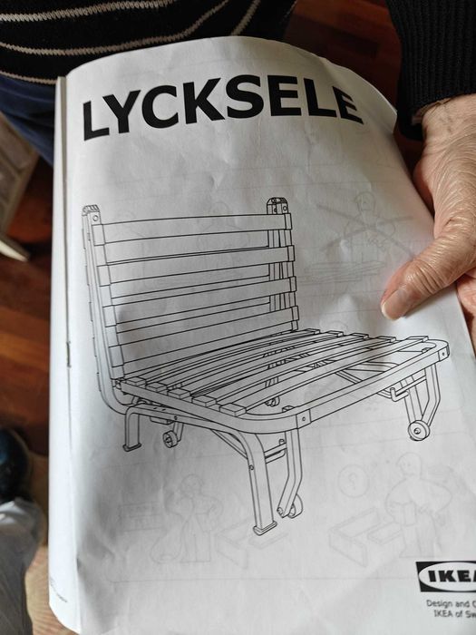 Sofá poltrona cama IKEA LYCKSELE - Muito Bom Estado