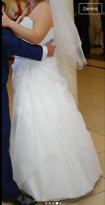 Suknia ślubna rozmiar 44 + welon