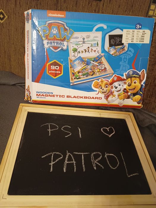 Tablica magnetyczna PSI PATROL magnesy tablica kredowa