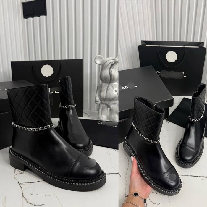 Кожаные ботинки сапоги осень новые