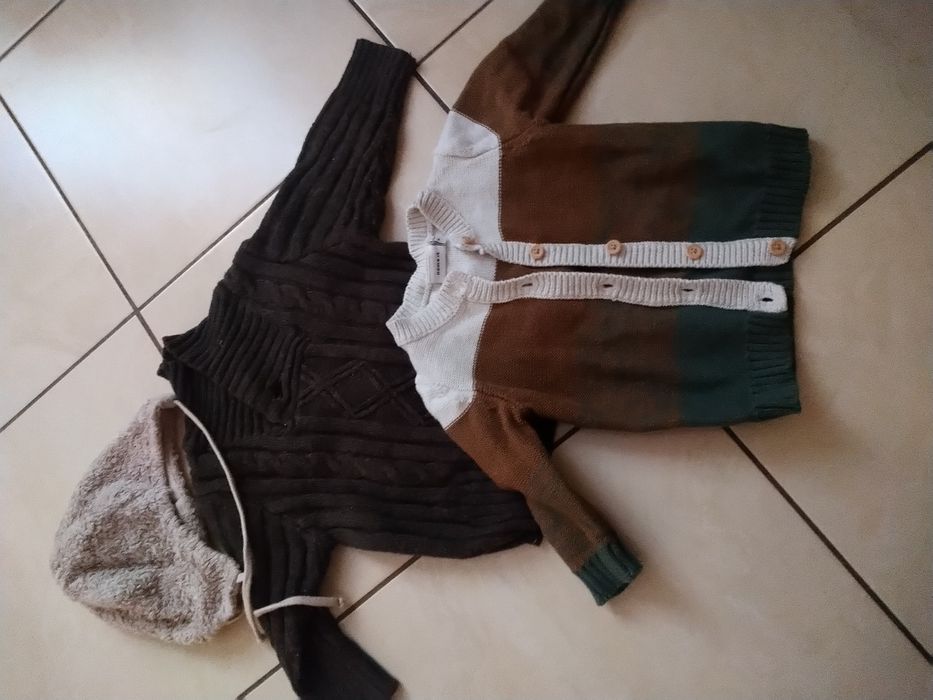 Paka ciuszków chłopięcych do 74 cm w kolorach brązu