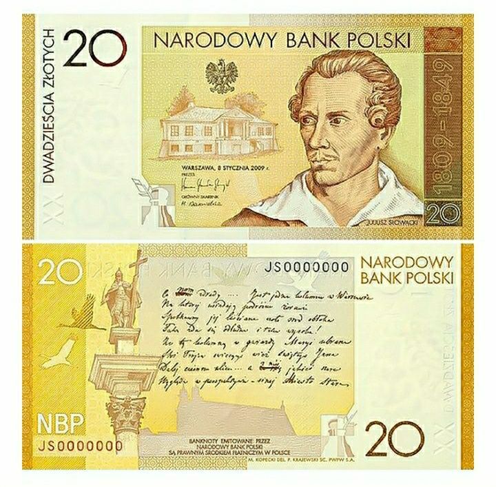 20 zł Słowacki NISKI NUMER banknot kolekcjonerski
