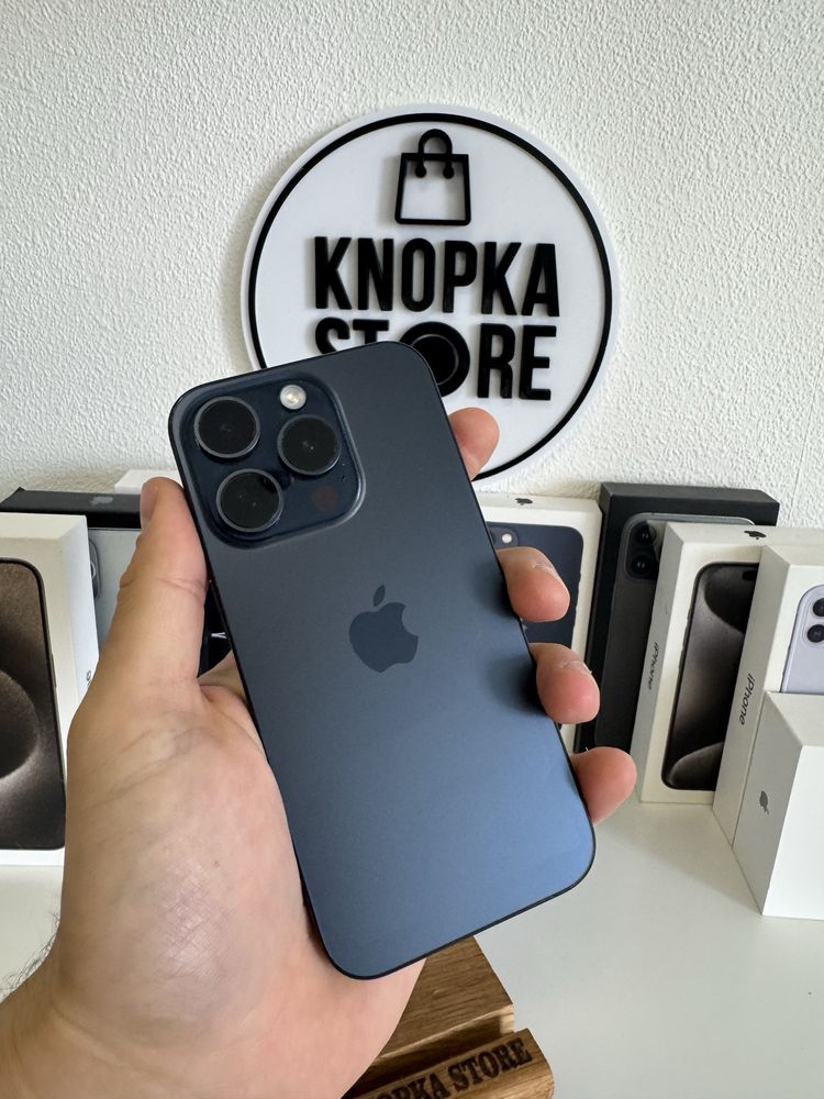 iPhone 15 Pro 256 Gb Blue Neverlock Гарантія Обмін 637