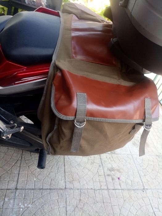 Alforges de mota low cost malas laterais bagagem extra