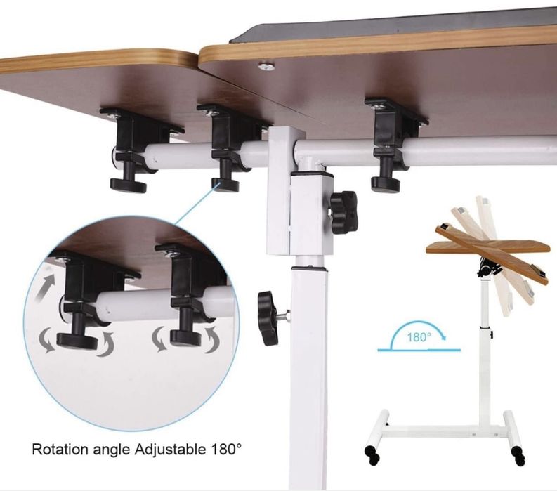 Mesa de apoio com rodas