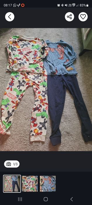 Piżamki chłopięce h&m