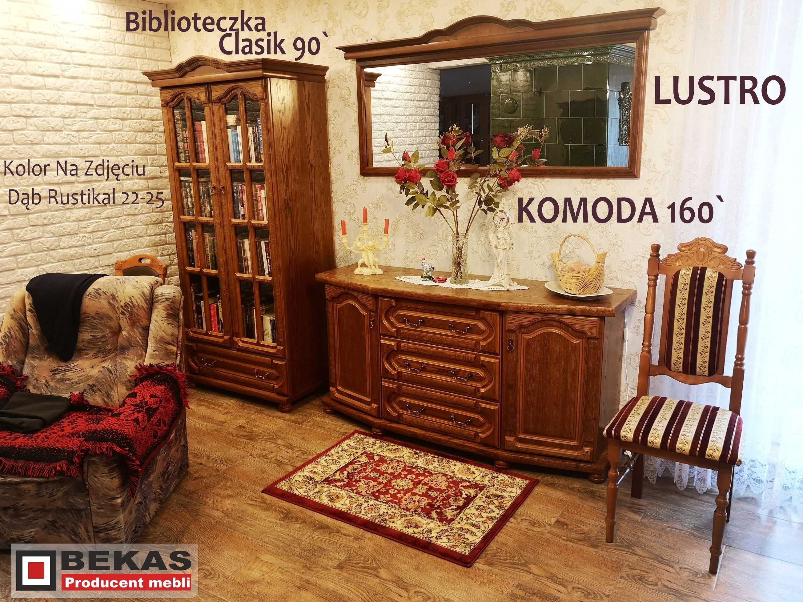 Stylizowana Komoda 180` Orzech Ciemny Bekas Producent Mebli Stylowych