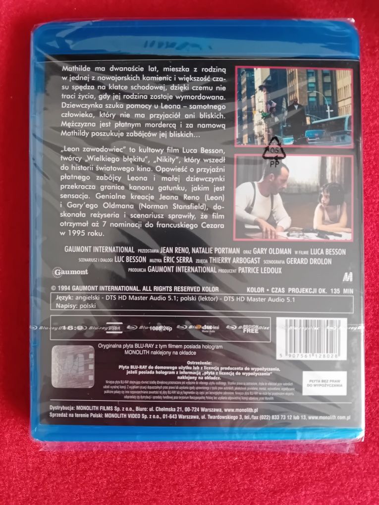 Leon zawodowiec wersja reżyserska 1994 [Blu-Ray]