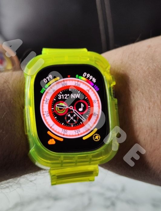 Ремешок бампер на Apple Watch Ultra 49 прозрачный ремінець прозорий