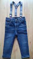 Spodnie jeansy 6-9 M