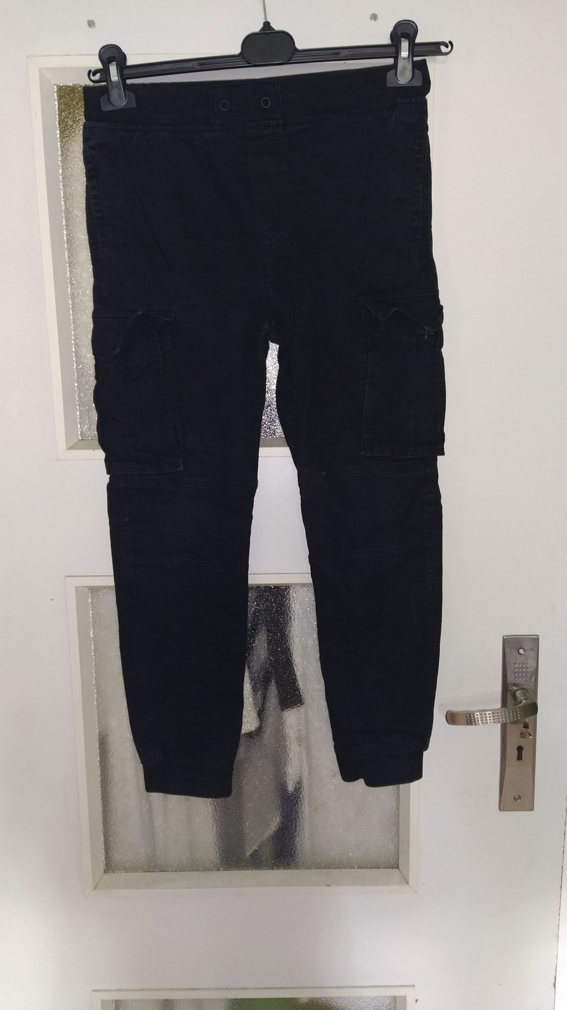 Jeansy czarny, rozmiar 152, H&M