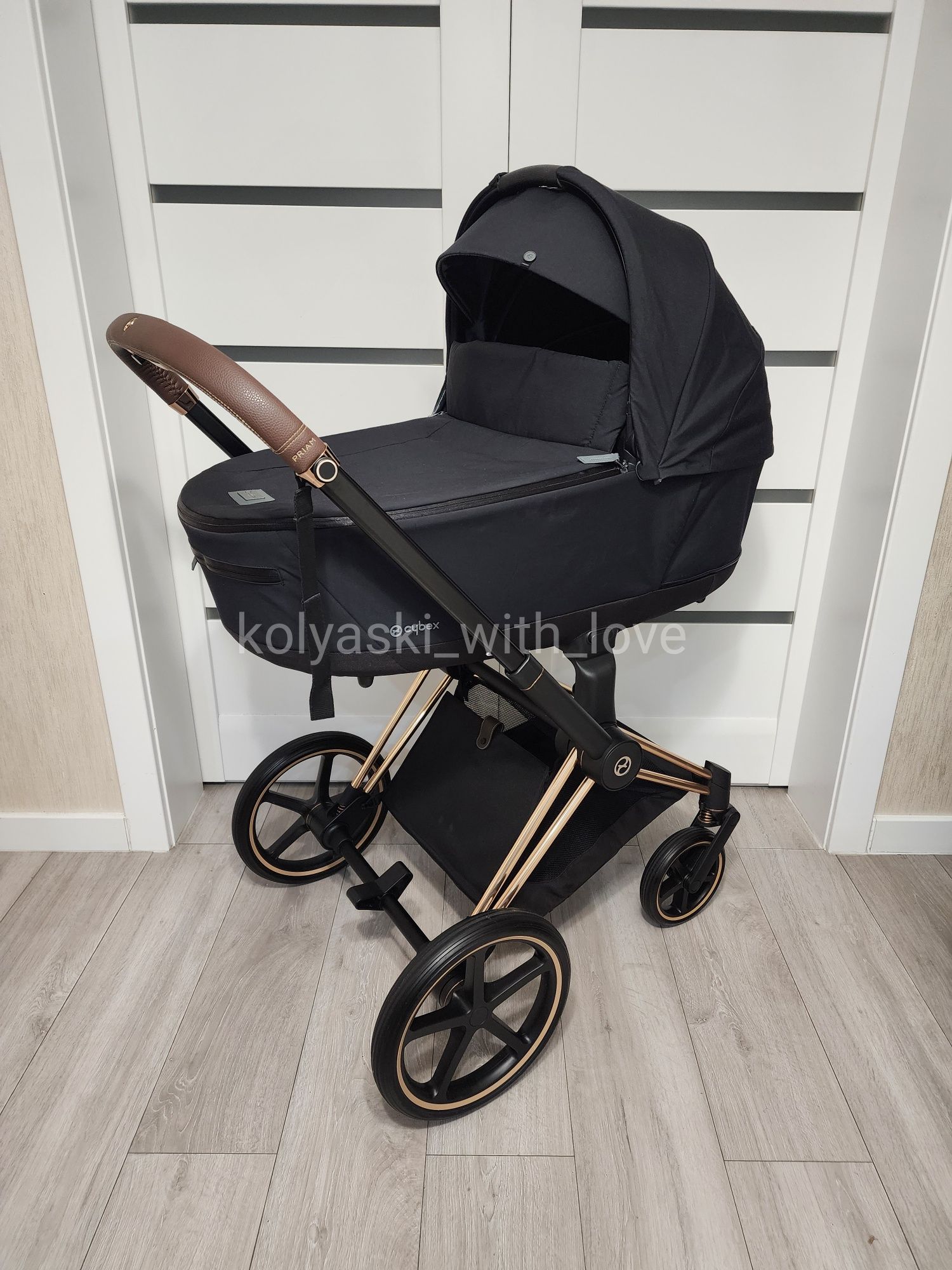 2024 Cybex Priam 4.0 sepia black Сайбекс Пріам чорна візочок візок