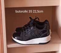 Śliczne lakier lowe adidasy 35 butorolki