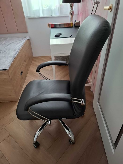 Fotel krzesło biurowe skóra