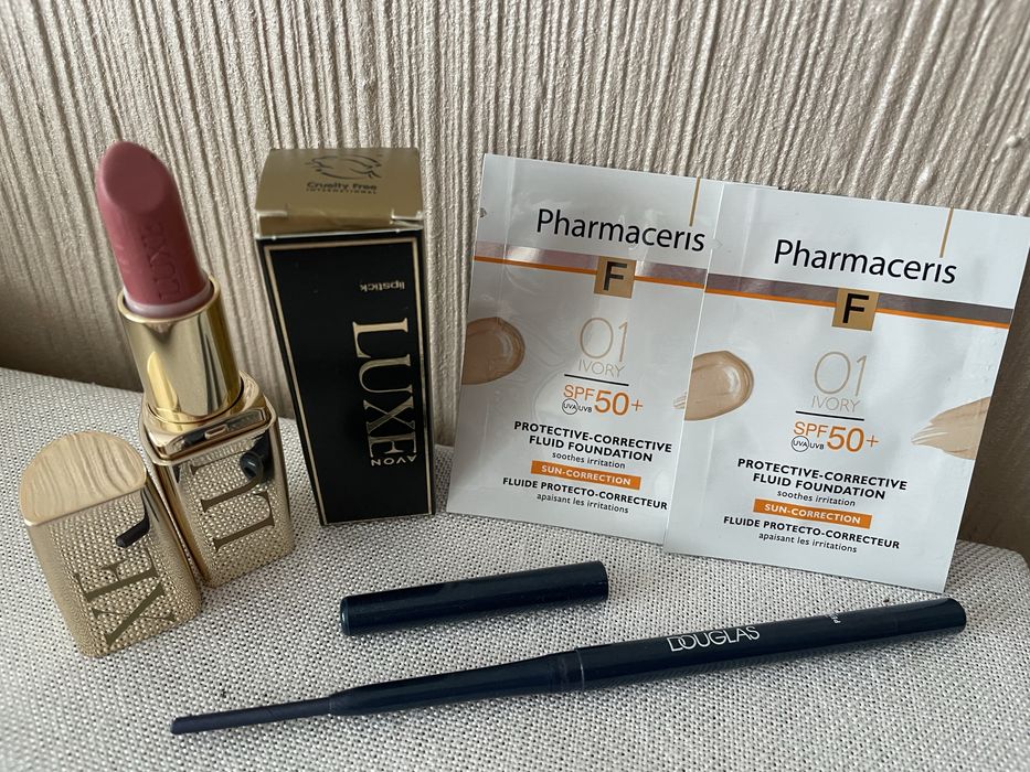 Tylko dziś zestaw 20 zl! Szminka Avon Luxe + wodoodp. kredka Intensity