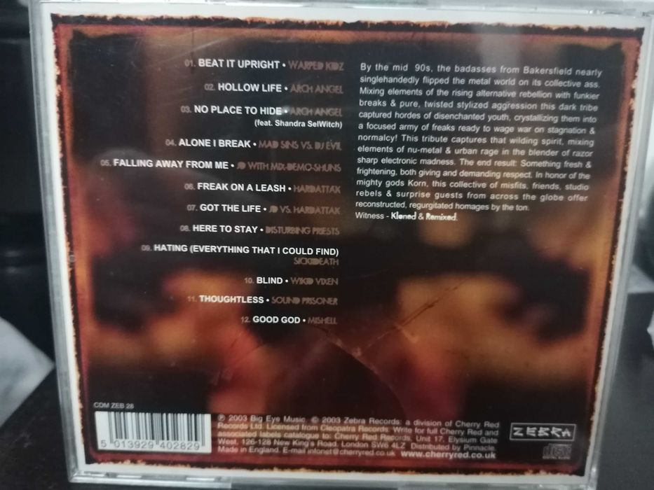 Cds Raros, tributo a Korn