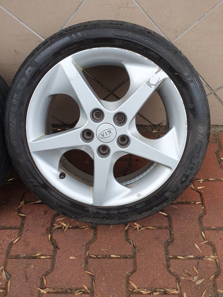 Oryginalne Felgi Koła 17" KIA 5x114.3 ET56+ 225.45.17 Fulda