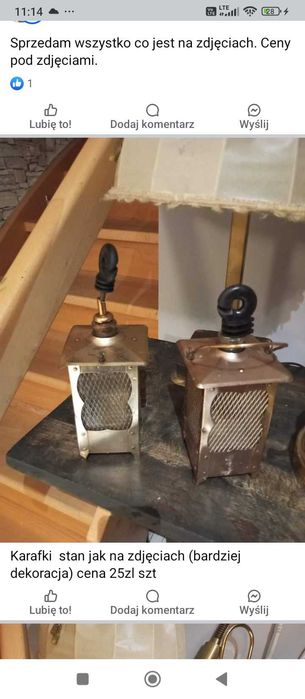 Stare karafki dekoracyjne