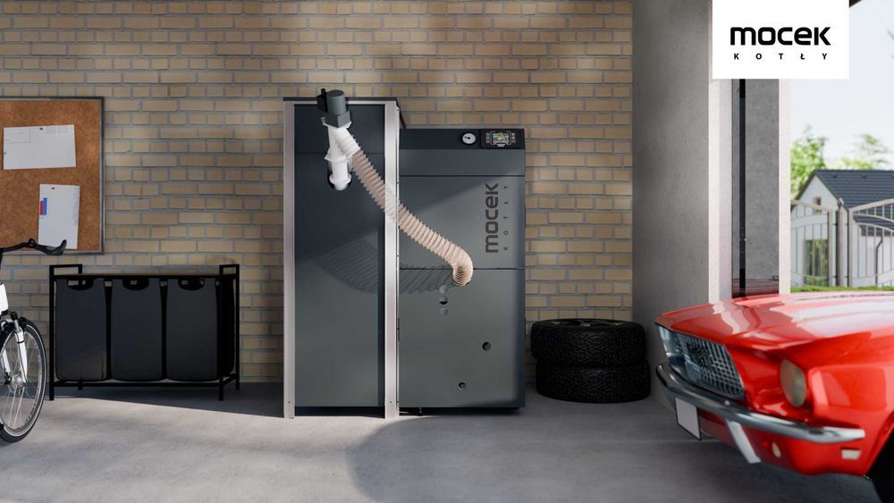 Kocioł na pellet, Drewno Moceko OXYPELL 12kW, piec dotacje OD RĘKI ZUM