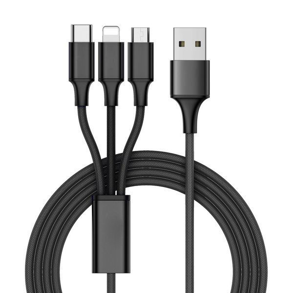 kabel usb 3w1 lightning do iphone/ micro usb/ typ c  1,2m