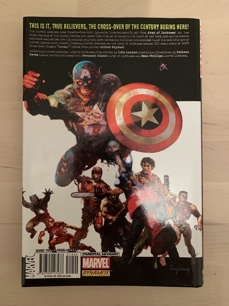 BD Marvel Zombies VS Army of Darkness - Capa Dura