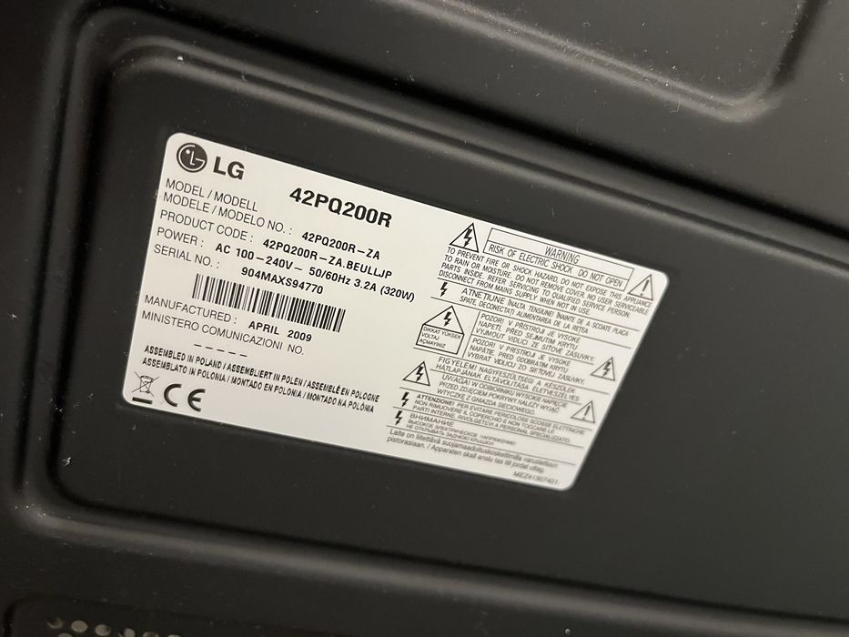 Tv plazma LG 42” sprawny