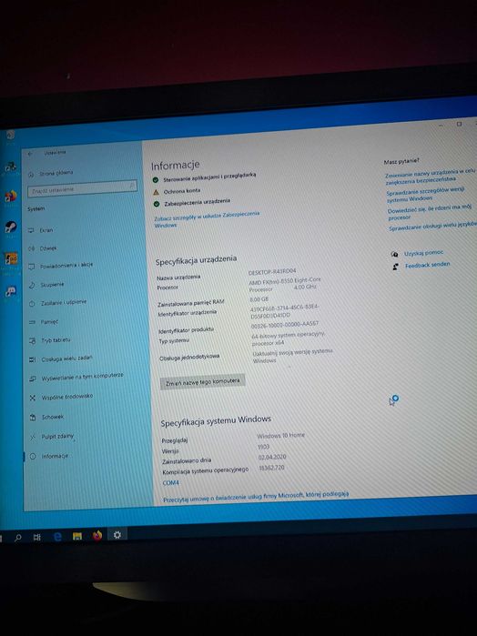 Komputer gamingowy przystosowany do gier bądź biura