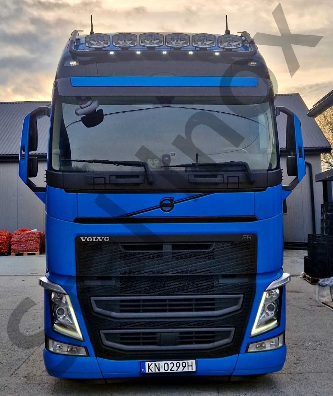 Orurowanie górne malowane proszkowo VOLVO Fh4 Fh5 oświetlenie led