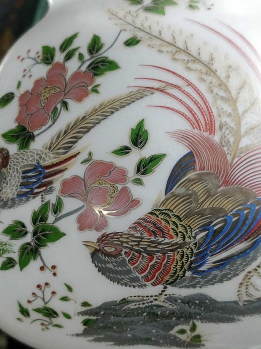 candeeiro de mesa, grande, metal + porcelana