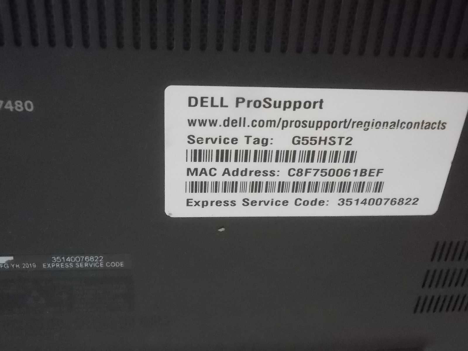 Dell Latitude 7480 Core i5 6gen 8GB DDR4