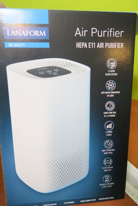 Oczyszczacz powietrza LANAFORM AIR PURIFIER UV, nowy, 50% ceny
