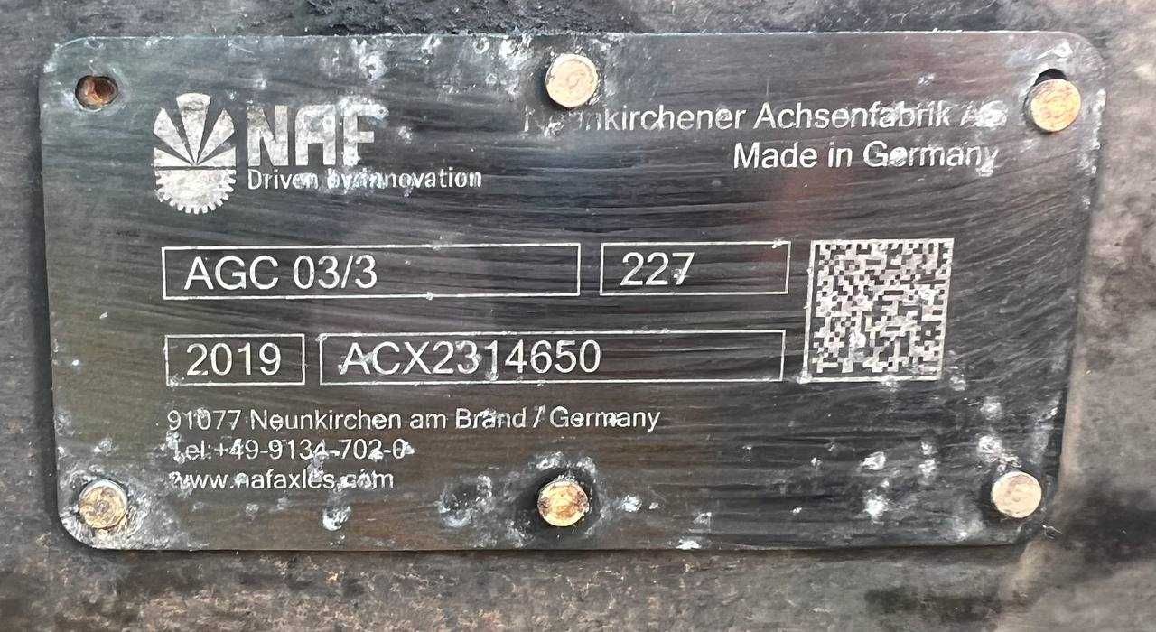 AGCO (NAF) Most tylny do Kombajnów FENDT Massey-Ferguson