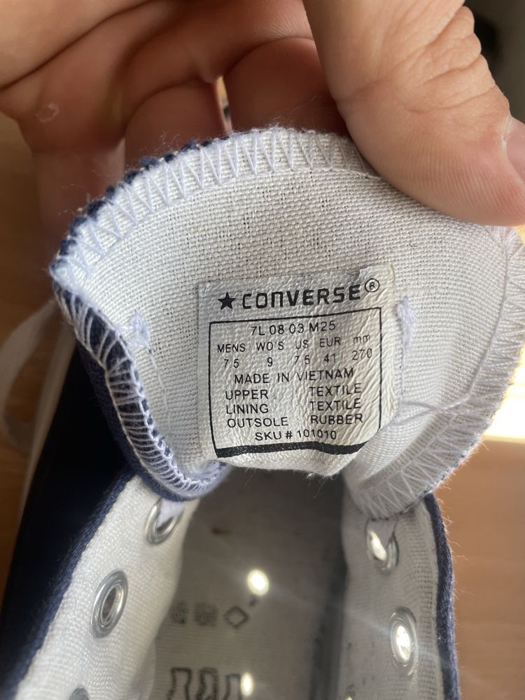 Кеди Convers all star original чоловічі 41р б/в