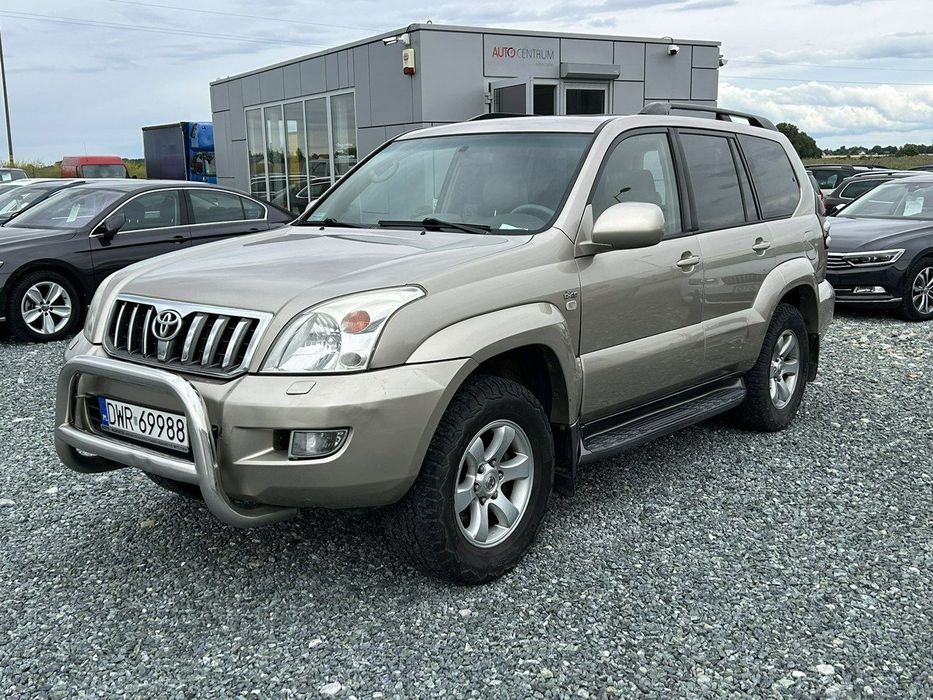 Toyota Land Cruiser 3.0 D-4D 166KM 2005r, Salon PL, 4WD, 8-osobowy, DVD, szyberdach