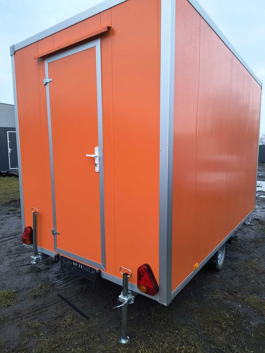 przyczepa SOCJALNA 3,5 m - roboty drogowe - BIURO mobilne - BAUWAGEN