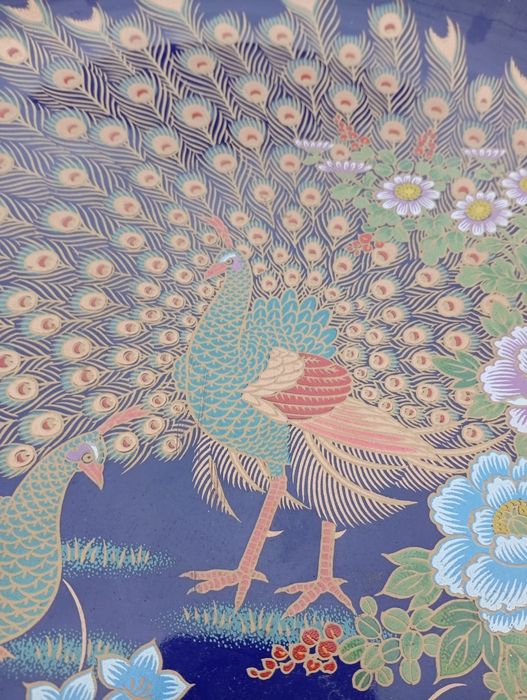 Prato decorativo chinês em porcelana