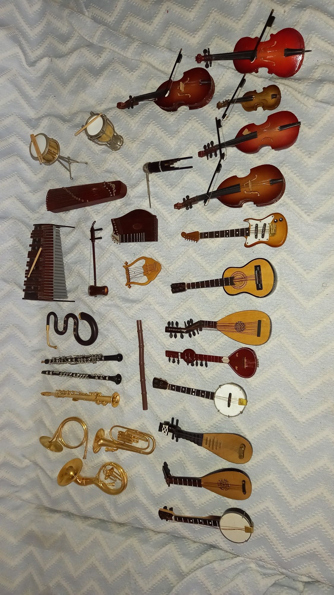 Instrumentos de música miniaturas