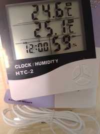 Термометр гидрометр измеритель влажности  2 датчика температуры